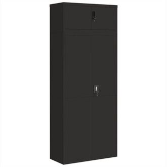 vidaXL File Cabinet Black 90x40x220 cm Steel Vidaxl