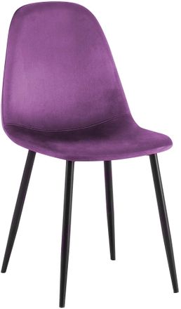 Clp Silla De Comedor Napier Lila Terciopelo