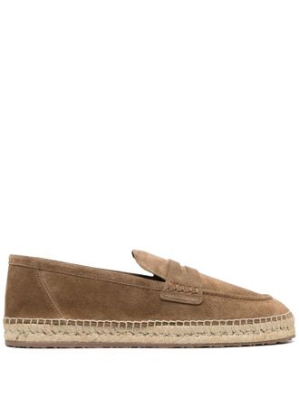 Gianvito Rossi Espadrillas con punta tonda - Marrone