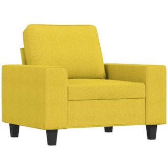 vidaXL Sill&oacute;n De Tela Amarillo Claro 60 Cm Vidaxl