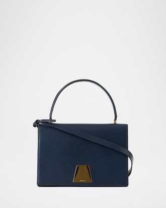 Akris Alice Flap Leather Crossbody Bag