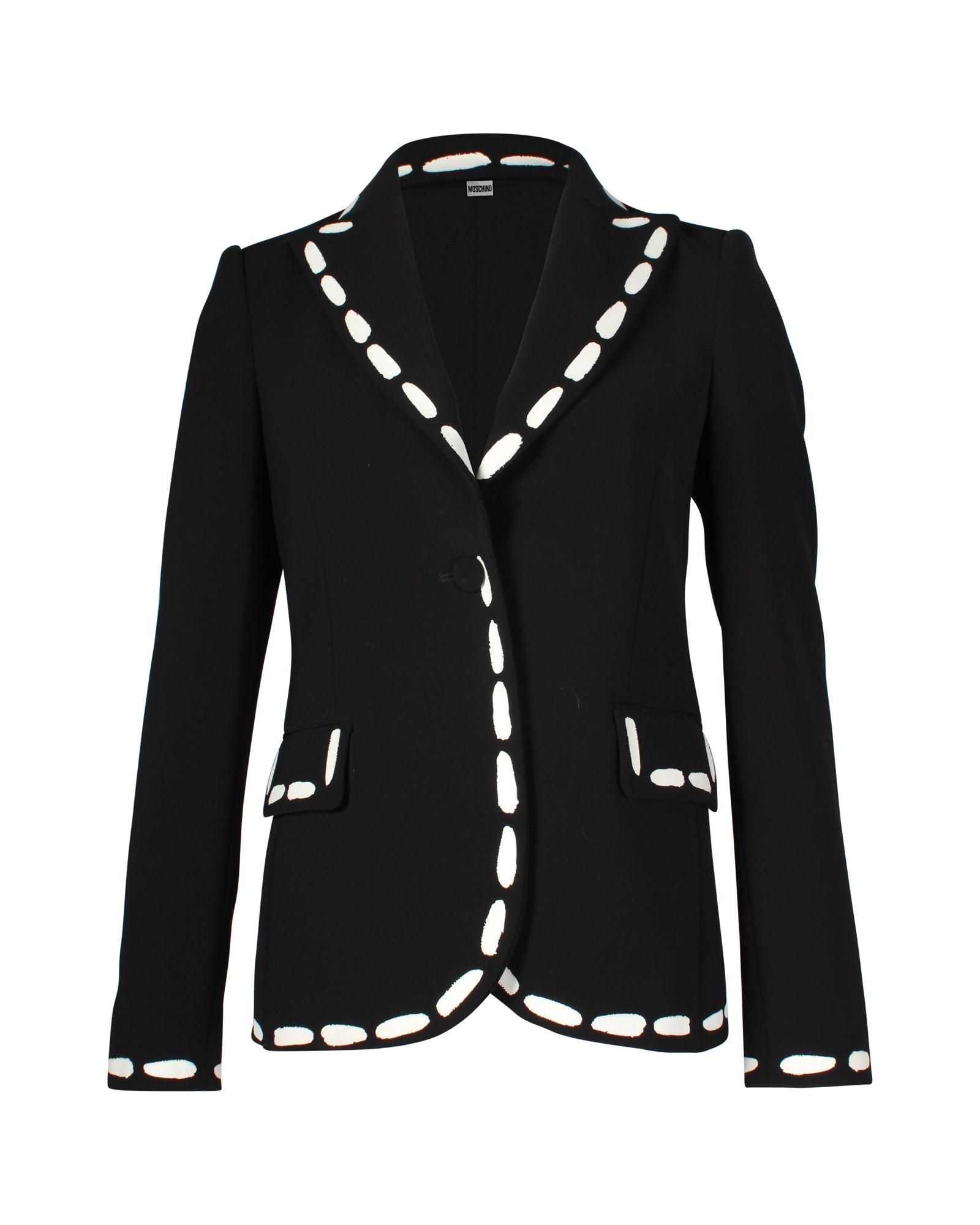 アウターその他 MOSCHINO COUTURE Woman Blazer Black 05185420 1555 Moschino Ladies Black Tailored Couture Blazer | eBay