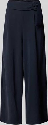 Zero Wide Fit Stoffhose mit Bundfalten in Marine, Gr&ouml;&szlig;e 34