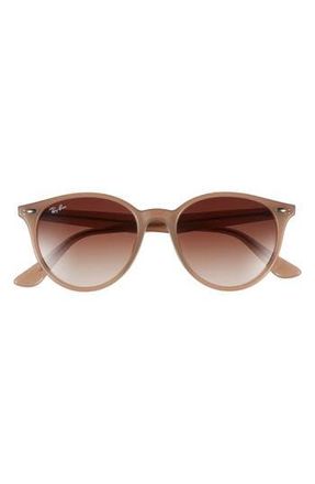 Ray-Ban 53mm Round Sunglasses in Opal Beige at Nordstrom Rack