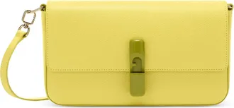 Furla Iride S Rectangular Soft Yellow Leather Bag
