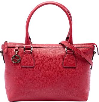 Gucci Pre-owned Gucci Dollar Calfskin GG Charm Satchel Ladies RFTXQ3E65UPVR25W