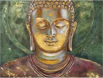 Schubiger M&ouml;bel Bild Goldener Buddha