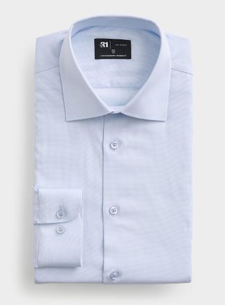 Le 31 Mens Solid wrinkle-free Dobby shirt Modern fit