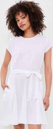 Splendid Lydia Linen Mini Dress In White