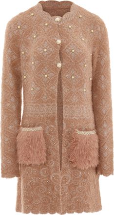 Faina Vest Dames Donkerroze ros&eacute;goud