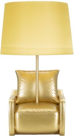 Mauro Ferretti L&aacute;mpara De Mesita De Noche Midcentury Amarilla Cm &Oslash; 26x46