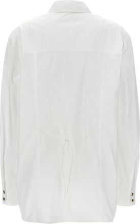Ganni Organic Cotton with Button Detail Shirt - White