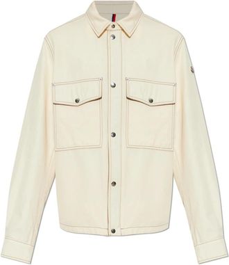 Moncler Watagua Denim Jacket - Heren - Spijkerjassen - Beige - XL - Denim - Jassen