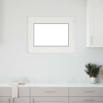 Berkfield Home Basement Window RISOR 80x50 cm Tilt&Turn DIN Right White