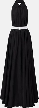 Norma Kamali Abito lungo con scollo allamericana