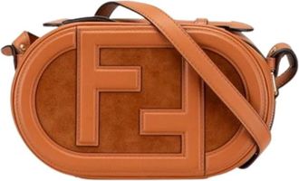 Fendi Pre-owned Cross Body Bags, female, Brown, Size: ONE SIZE Pre-owned Leather Cross Body Bag