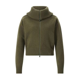 Victoria Beckham Maglione con zip e collo ampio - - Knitwear - Donna - Verde - S
