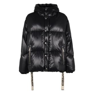 Khrisjoy Down Jackets, male, Black, Size: XS Puff Khrisman Hooded Down Jacket