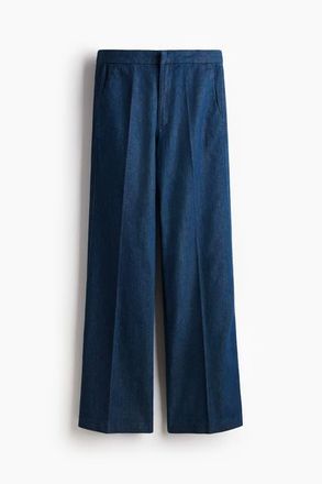 H&M Flared High Jeans in Denim Blue at Nordstrom, Size 16
