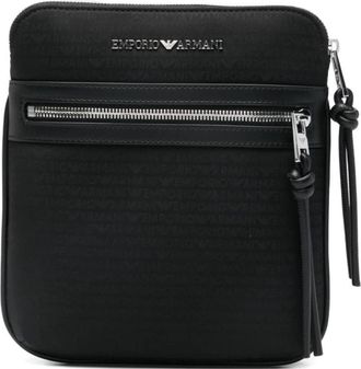 Emporio Armani Exclusive Pre Messenger Bag - Heren - Schoudertassen - Zwart - ONE Size - Tassen