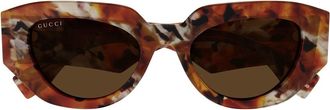 Gucci Gucci Gg2007s Linea Re-ace 002 Havana Brown Sunglasses