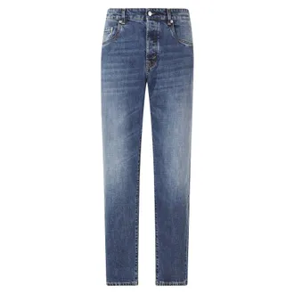 Department Five Straight Jeans, male, Blue, Size: W36 Newman Pantalone Tapered