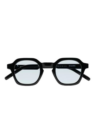 Kaleos Zonnebril met vierkant montuur - Zwart