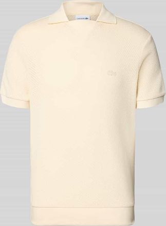 Lacoste Regular Fit Poloshirt aus reiner Baumwolle in Beige Melange, Gr&ouml;&szlig;e XXXL