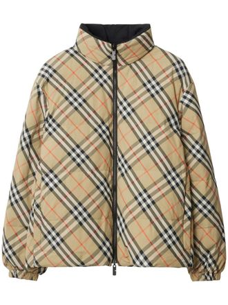 Burberry Reversible Check donsjack - Beige