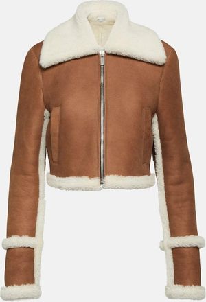 Magda Butrym Shearling-lined suede jacket