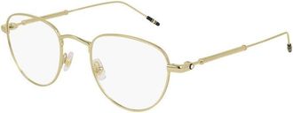 Montblanc MB0111O 002 Gold 49mm
