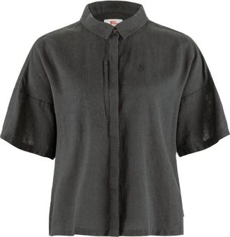 Fj&auml;llr&auml;ven &Ouml;vik Hemp Camp Shirt S/S Hemd f&uuml;r Damen | grau