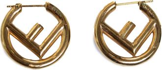 Fendi Fendi, F staat voor Fendi oorringen in goud
