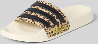 adidas Badeschuhe mit Animal Print Modell ADILETTE SHOWER in Offwhite, Gr&ouml;&szlig;e 40,5