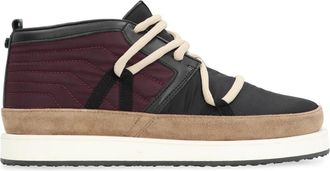 Volta Su&egrave;de Leren Mid-top Sneakers - Heren - Sneakers - Zwart - 45 EU - Su&egrave;de - Schoenen