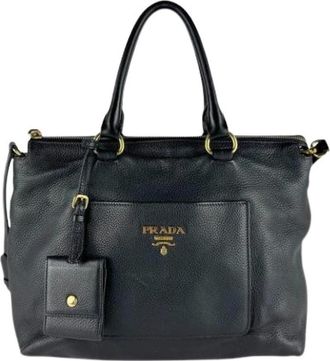 Prada Pre-owned Handbags, female, Black, Size: ONE SIZE Pre-owned Vintage Shoulder Bag