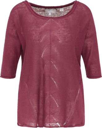 Usha Gebreide trui Dames bordeaux