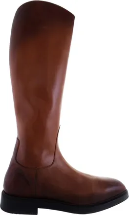 Ferragamo Fluid Leather Riding Boots, Size 9 EE