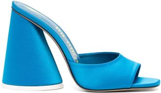 The Attico 105mm Luz sandals - women - Polyester/Leather/Calf Leather - 39.5 - Blue