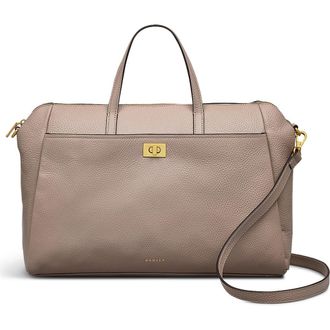 Radley London Brook Avenue Medium Zip Top Satchel Bag in Latte at Nordstrom Rack