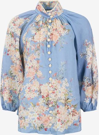 Zimmermann Gebl&uuml;mte Ramie-Bluse Cascadian Billow