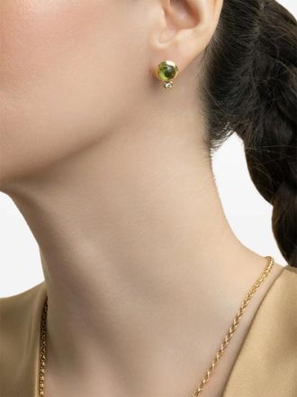 Tamara Comolli Orecchini a bottone con diamante e peridoto - Oro