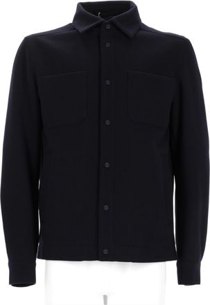 Herno Structured Minimalist Jacket With Snap Button Closure