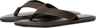 Jack & Jones Jack And Jones Leren teenslippers heren Washton (Bruine steen)