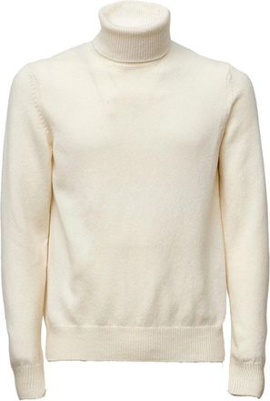Zanone Truien & Vesten, Heren, Wit, 2Xl, Wol, Turtleneck Sweater