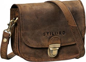 STILORD Maribel Mini Leather Cross Body Bag Women Vintage Genuine Leather Shoulder Handbag Small Clutch Purse with Detachable Strap for Evening Party Daily Le