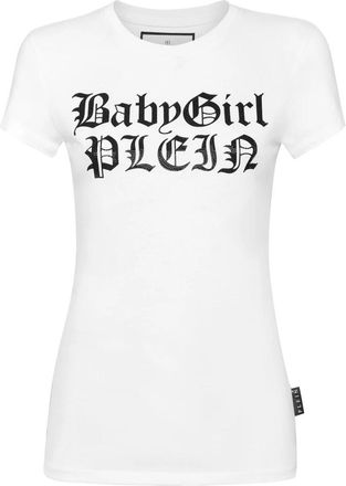 Philipp Plein T-Shirt Pure - Dames - T-shirts - Wit - L - Katoen - Tops