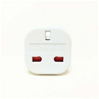 OEM Adaptador De Viaje - Enchufe Brit&aacute;nico De 3 Clavijas Blanco - Enchufe Est&aacute;ndar Del Reino Unido A Enchufe Est&aacute;ndar Europeo - Crezuo