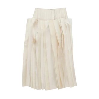 Carven Millefeuille Rok - Dames - Rokken - Wit - Maat: XS Katoen