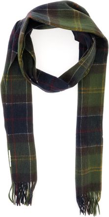 Barbour Womens Scarf Tartan Brown Acrylic Scarfs